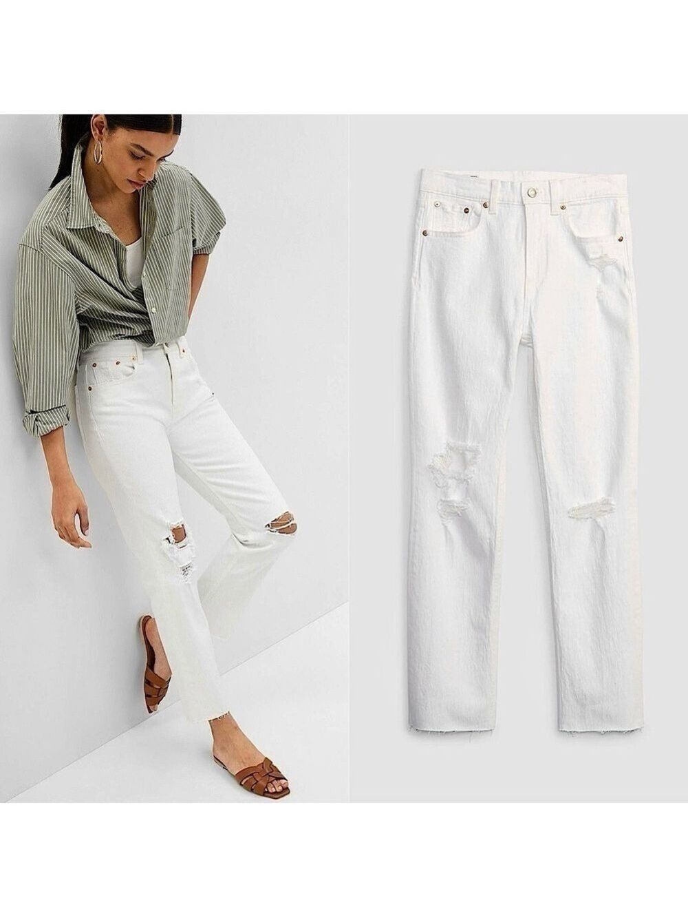 Gap High Rise Cheeky Straight Jeans